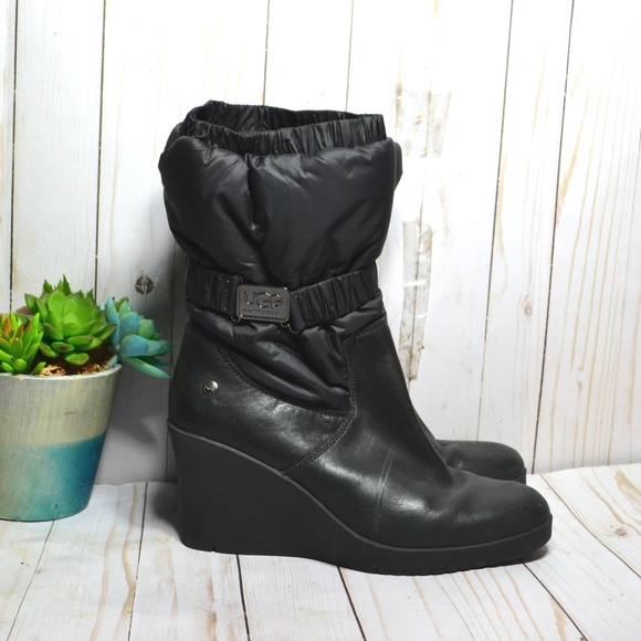 UGG Shoes - Poshmark UGG Cassidy 1943 Nylon Leather Heel Boot